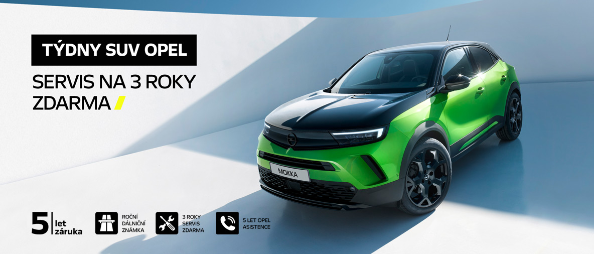 Týdny SUV Opel - servis na 3 roky zdarma - Opel Mokka