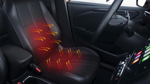 Vyhřívaný volant a&nbsp;sedadla